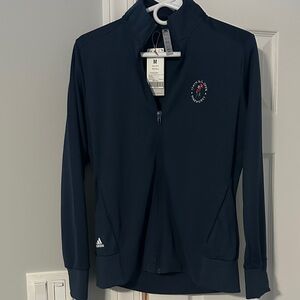 Adidas Golf Dark Blue Zip-Up Jacket